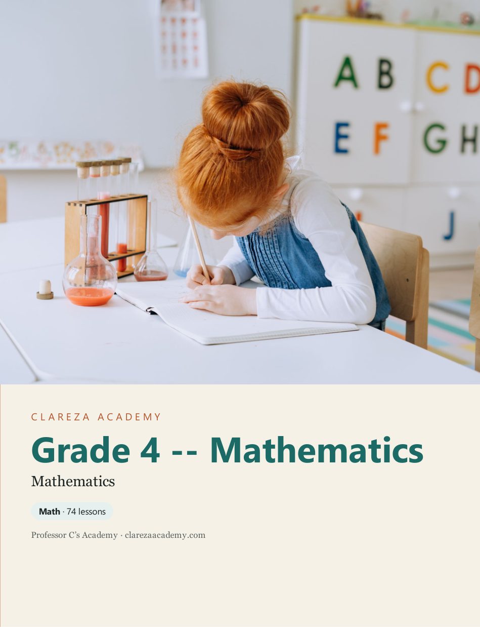 Cover of Clareza Grade 4: Mathematics